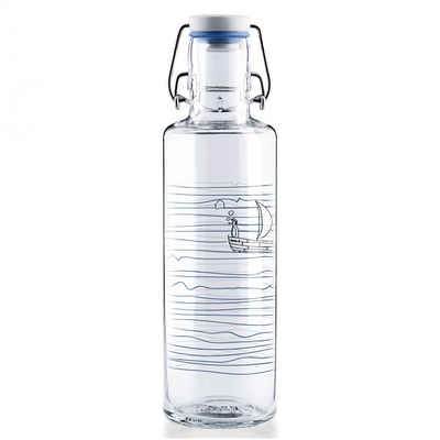 soulbottles Trinkflasche 0,6l Glastrinkflasche - Heimat.Wasser