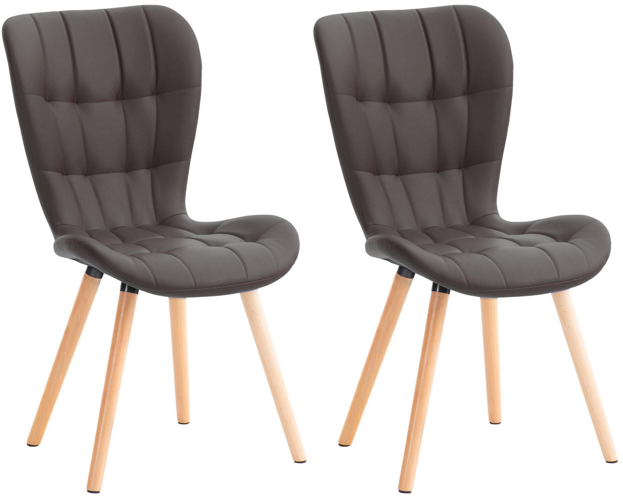 CLP Esszimmerstuhl Elda (2er Set), Samt, günstig online kaufen