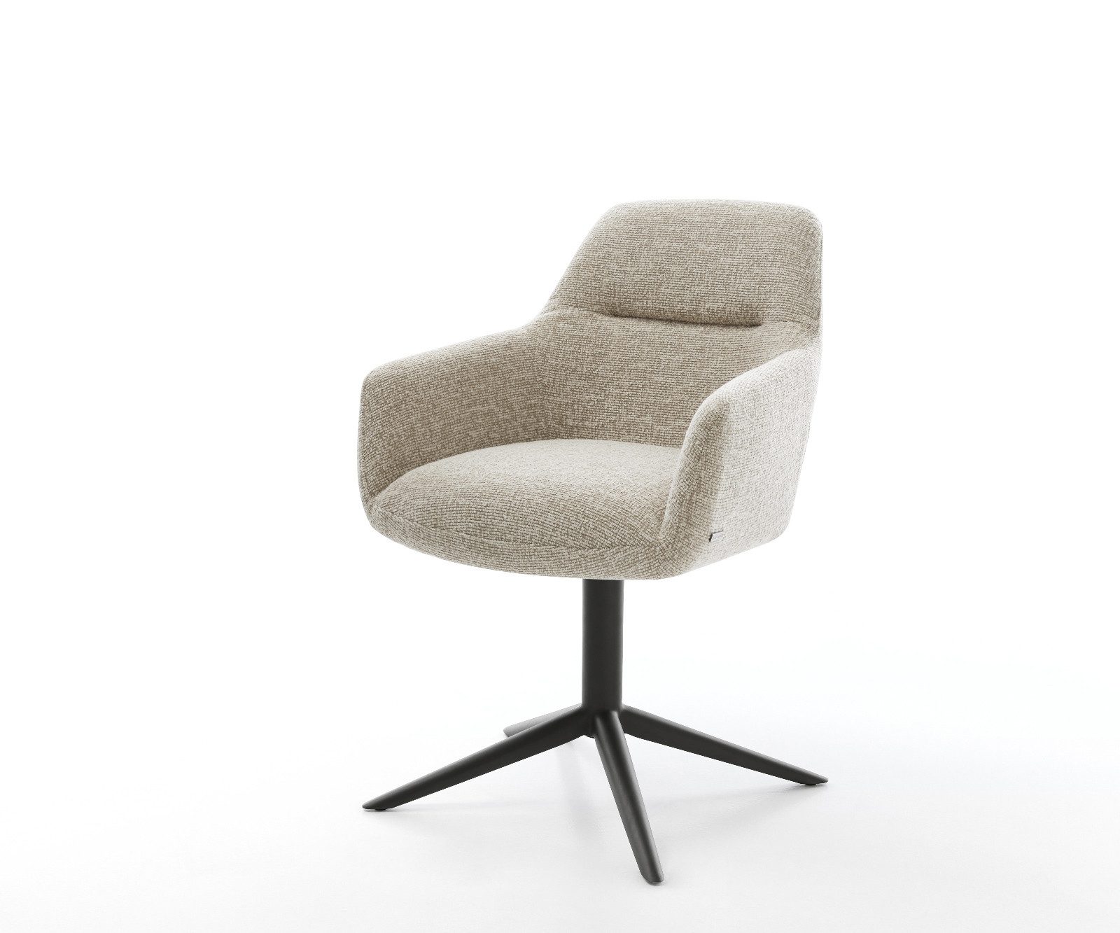 DELIFE Polsterstuhl Pejo-Flex, Fußkreuz Schwarz Webstoff günstig online kaufen