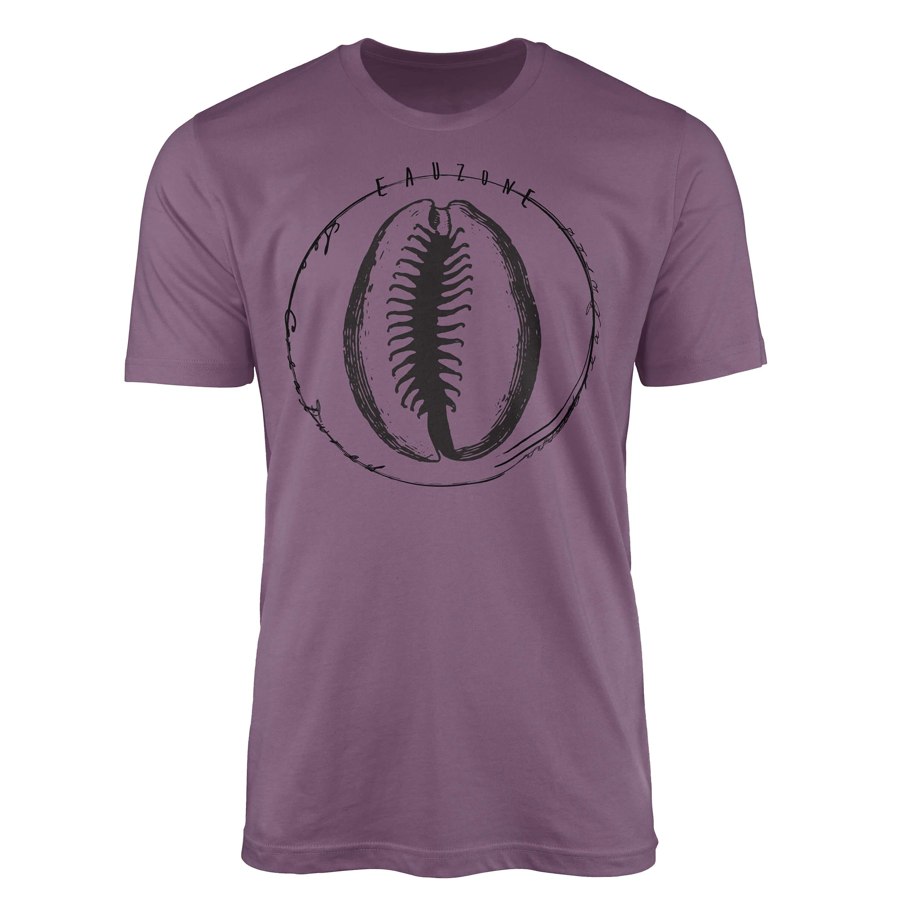 Sinus Art T-Shirt T-Shirt Tiefsee Fische - Serie: Sea Creatures, feine Struktur und sportlicher Schnitt / Sea 018 Shiraz