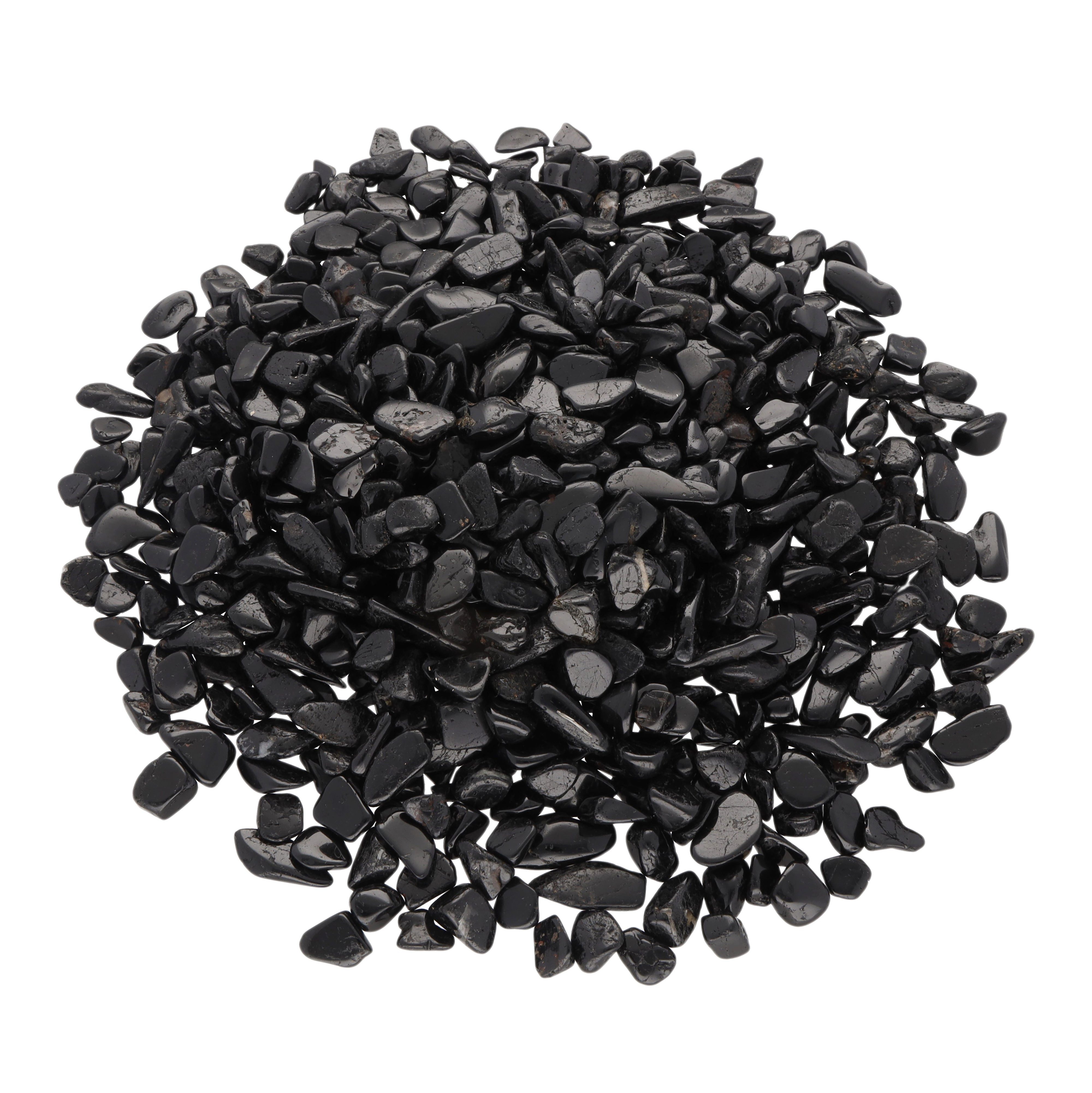 Lebensquelle Plus Edelstein Turmalin, schwarz (Schörl) Mini-Trommelsteine