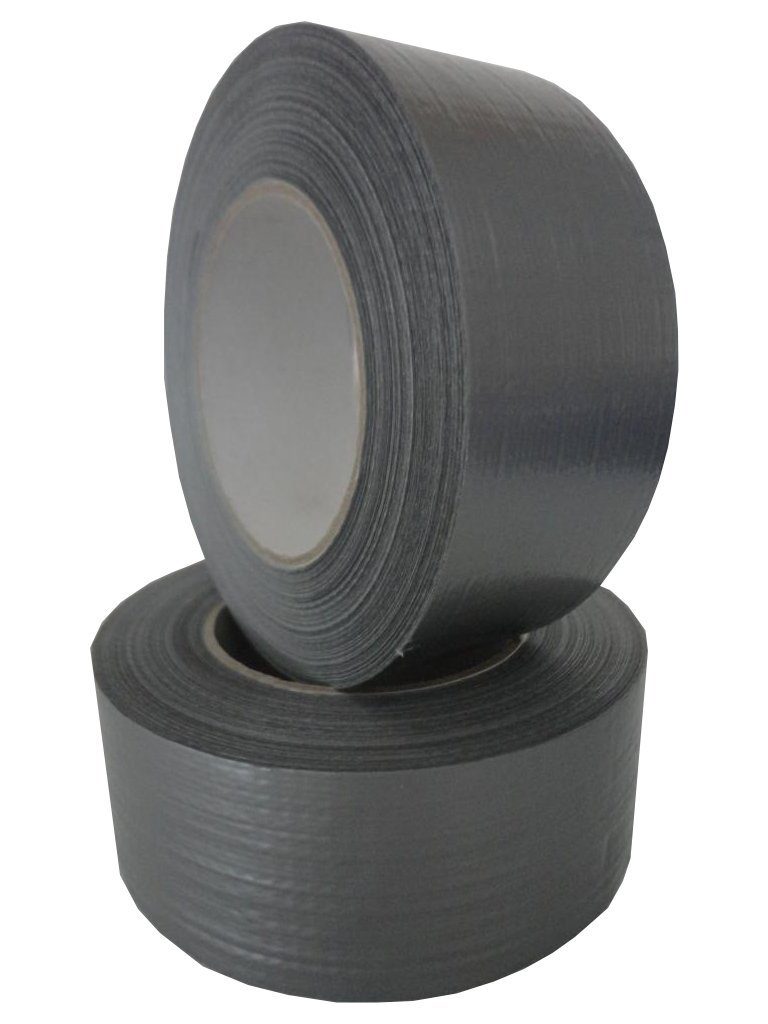 Klebeband 2 Rollen Klebeband Gewebeband Panzerband Panzertape 50m X 48mm silber