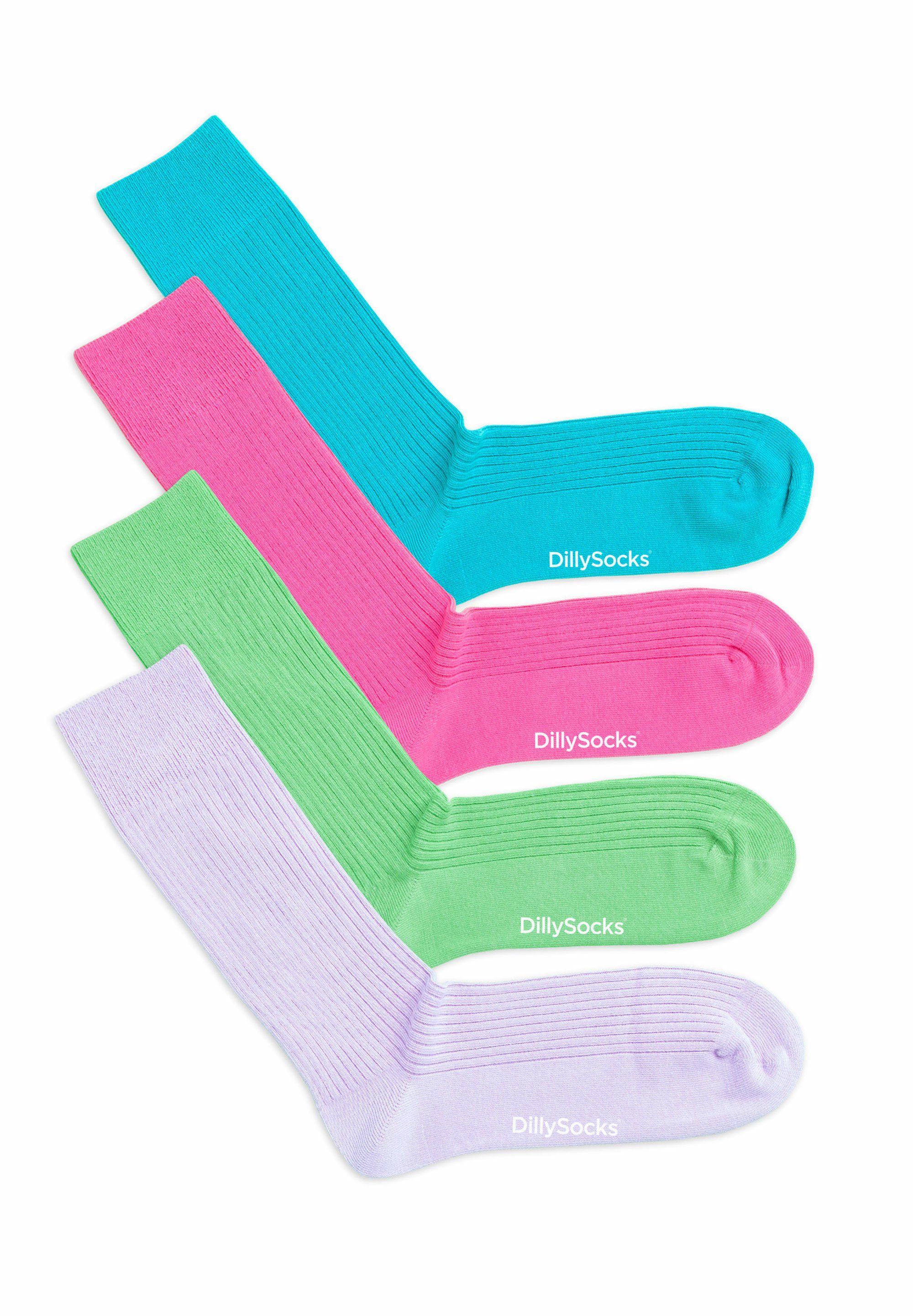 Shiny Turquoise - Splash Pink - Pale Green - Lavender Lilac