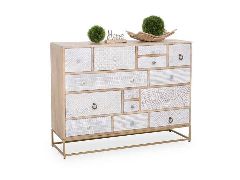 SANSIBAR Living Sideboard Sideboard SANSIBAR AMRUM (BHT 116x89x36 cm) BHT 116x89x36 cm braun