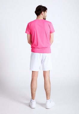 SPORTKIND Funktionsshirt Tennis T-Shirt Rundhals Herren & Jungen hibiscus pink