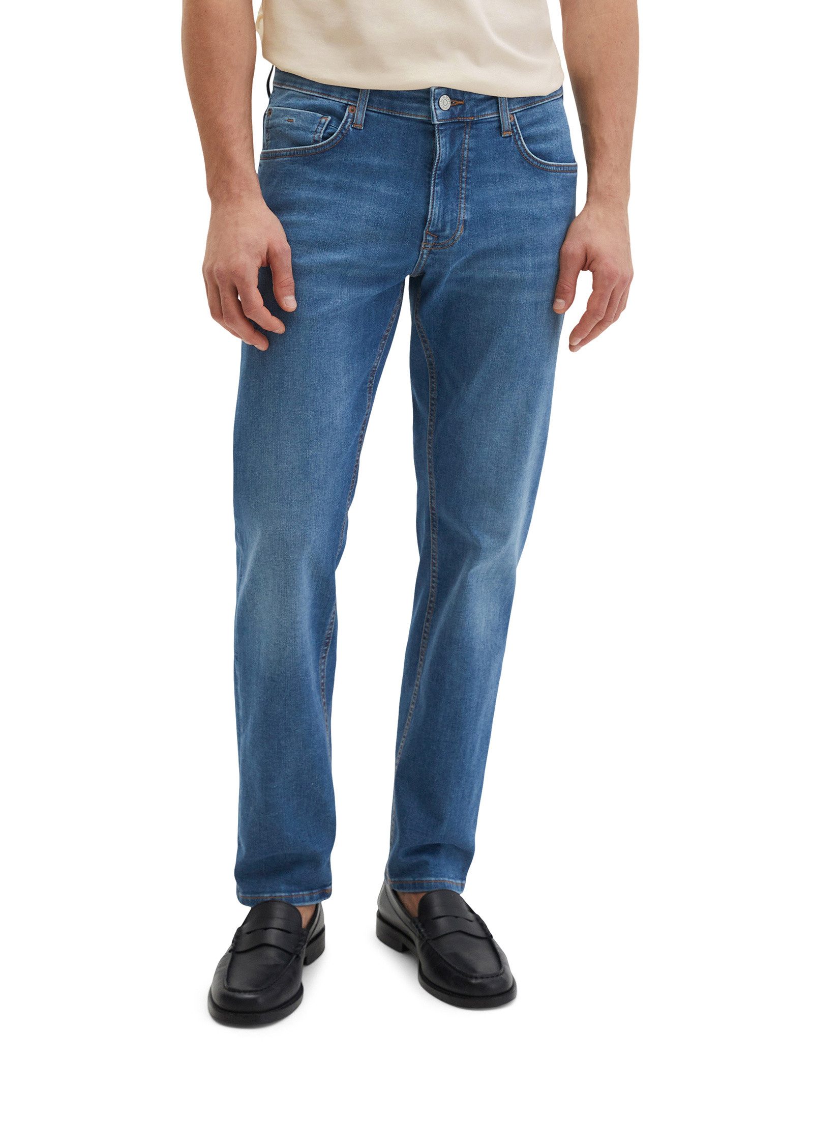 Regular-fit-Jeans aus Bio-Baumwolle-Mix