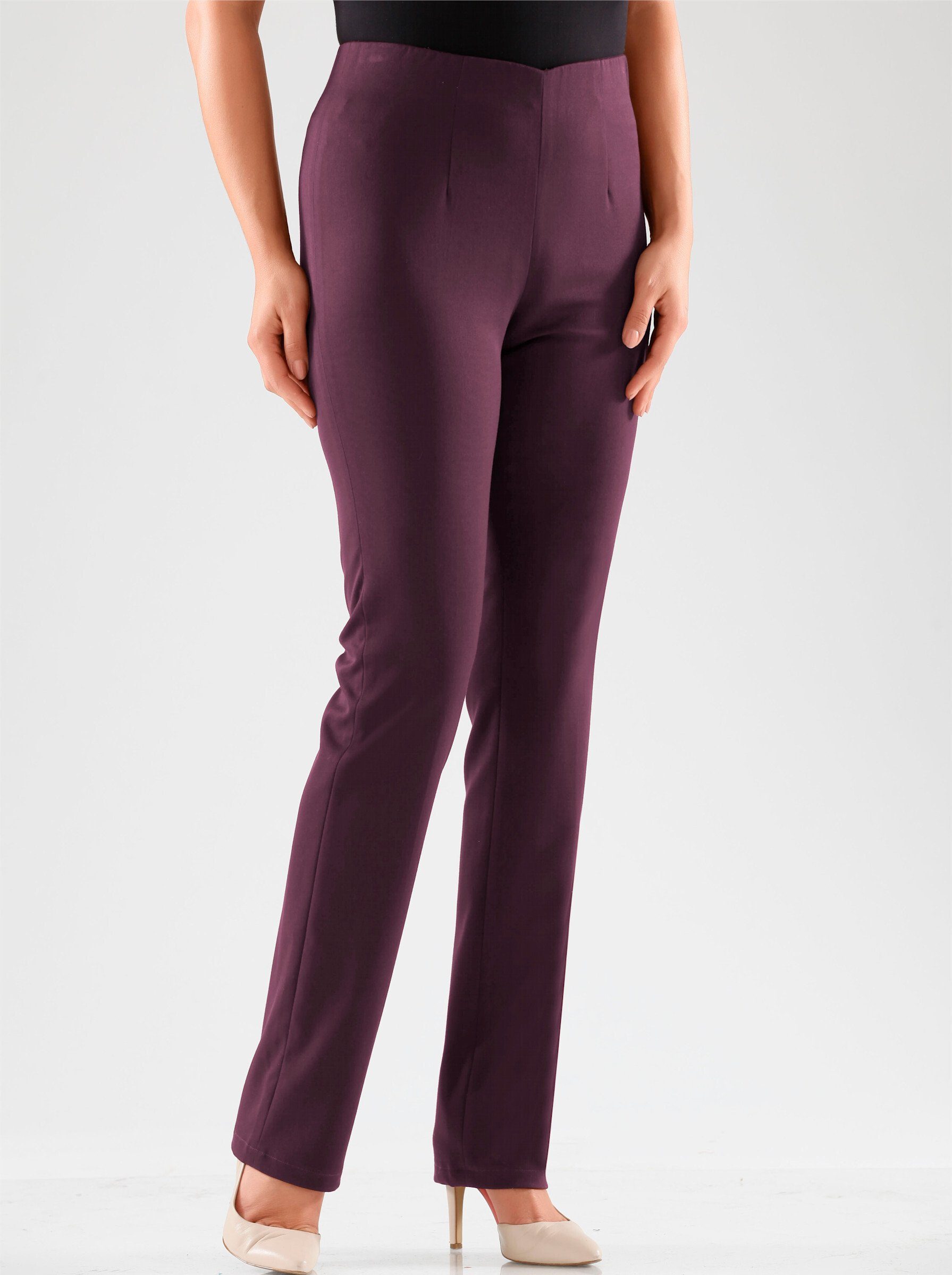 WITT WEIDEN Jerseyhose Innenbeinlänge ca. 74 cm bordeaux