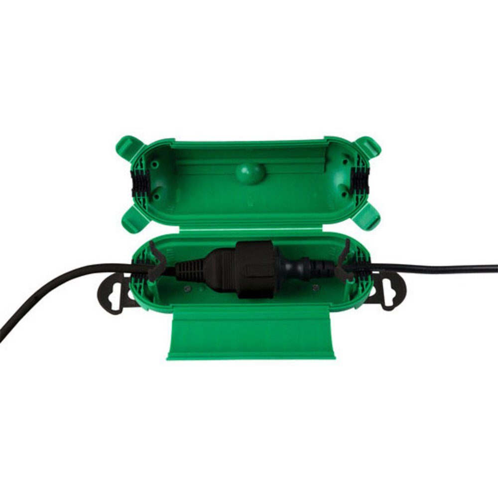 HEITRONIC Gartensteckdose Heitronic 21050 Steckerbox Grün, 21050 (MINIMO)