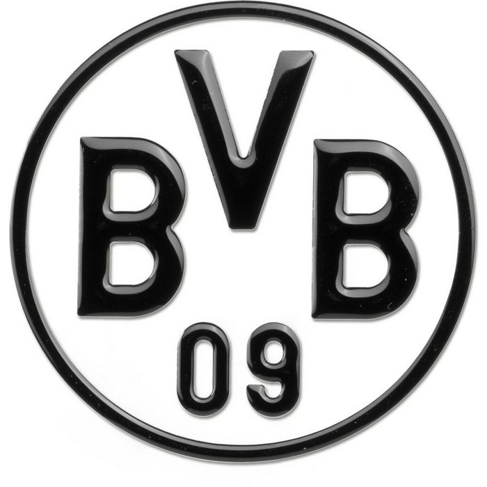 BVB MERCHANDISING Fahne BVB-Auto-Aufkleber (schwarz) FUSSBALL