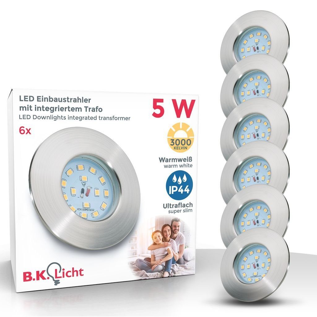 B.K.Licht LED Einbaustrahler LED Badeinbauleuchten 30mm Ultraflach 4x 5W - günstig online kaufen