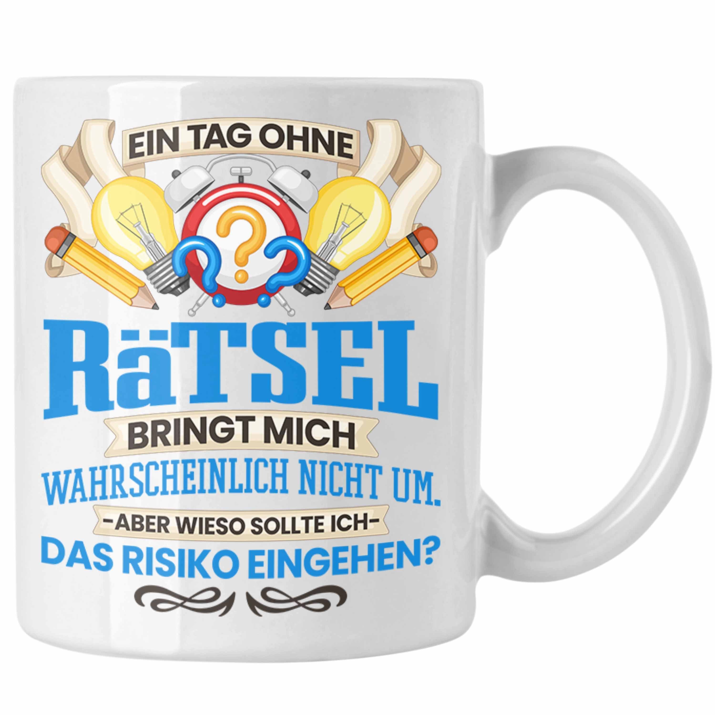 Rätsel Lösen-Sucht Geschenk - Rätsel Tasse Trendation Weiss Geschenki Frauen Trendation Tasse