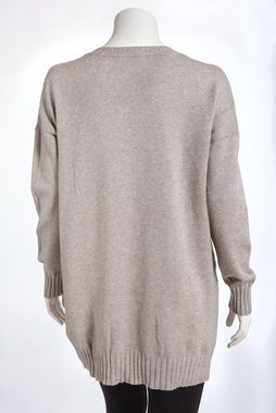 PEKIVESSA Strickpullover Oversize Longpullover Damen Pulli (1-tlg) mit Schal