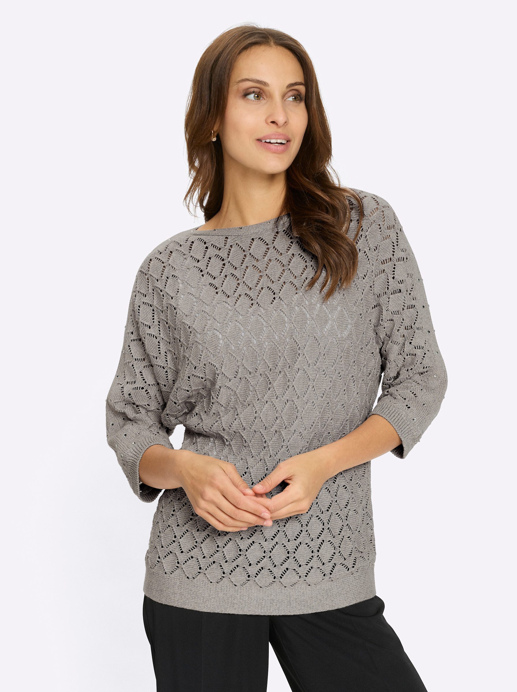 Witt Strickpullover Ajour-Pullover 3/4-Arm Ajour günstig online kaufen