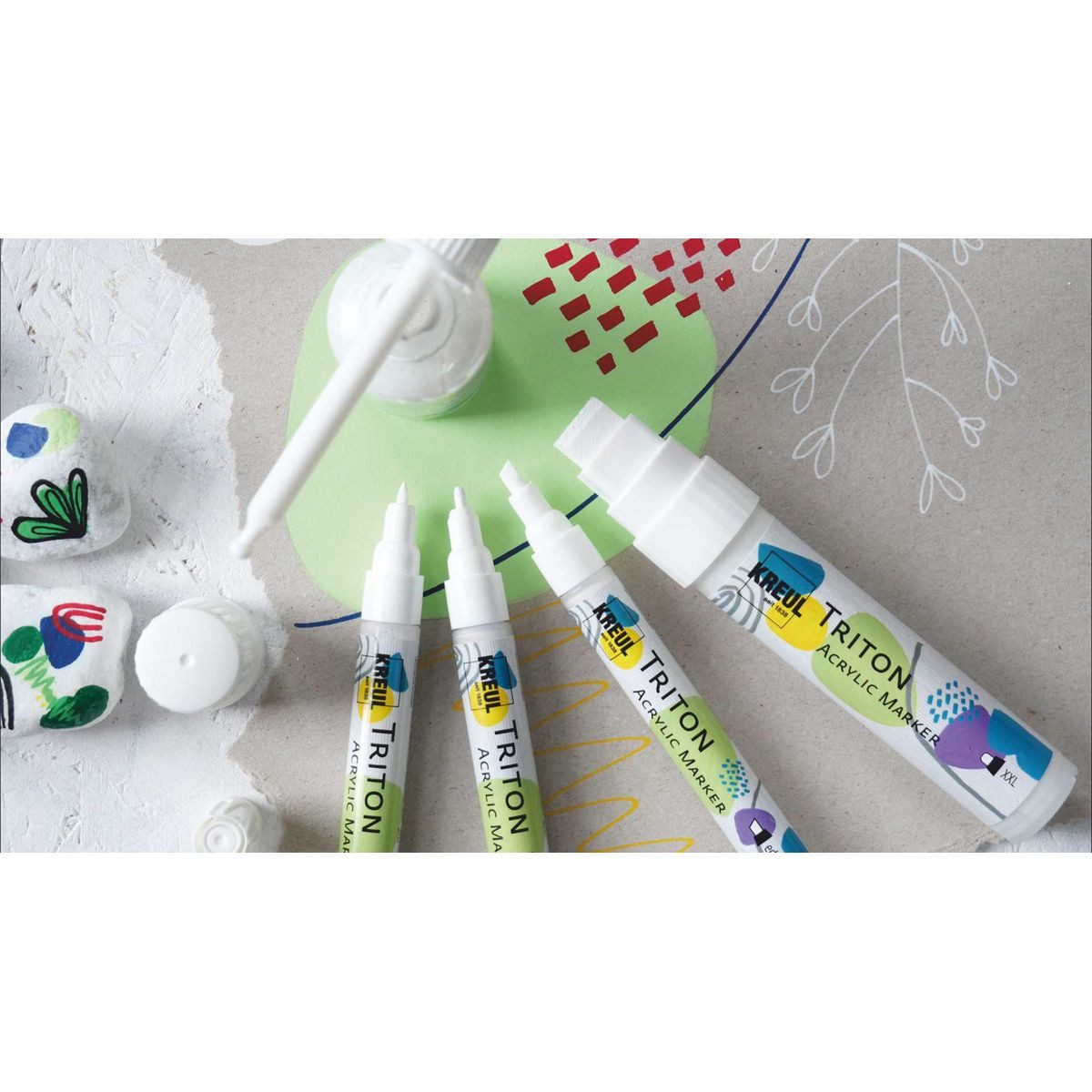 C. KREUL Marker KREUL Acrylmarker TRITON edge maisgelb