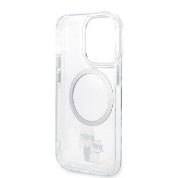 KARL LAGERFELD Handyhülle Case iPhone 14 Pro Max MagSafe kompatibel 6,7 Zoll, Kantenschutz