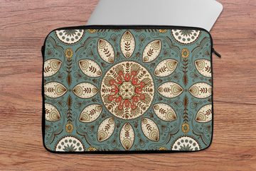 MuchoWow Laptop-Hülle Mandala - Retro - Bohème - Muster 13.3 Zoll, Laptopsleeve, weiches Innenfutter zum Schutz Kratzern, Laptoptasche