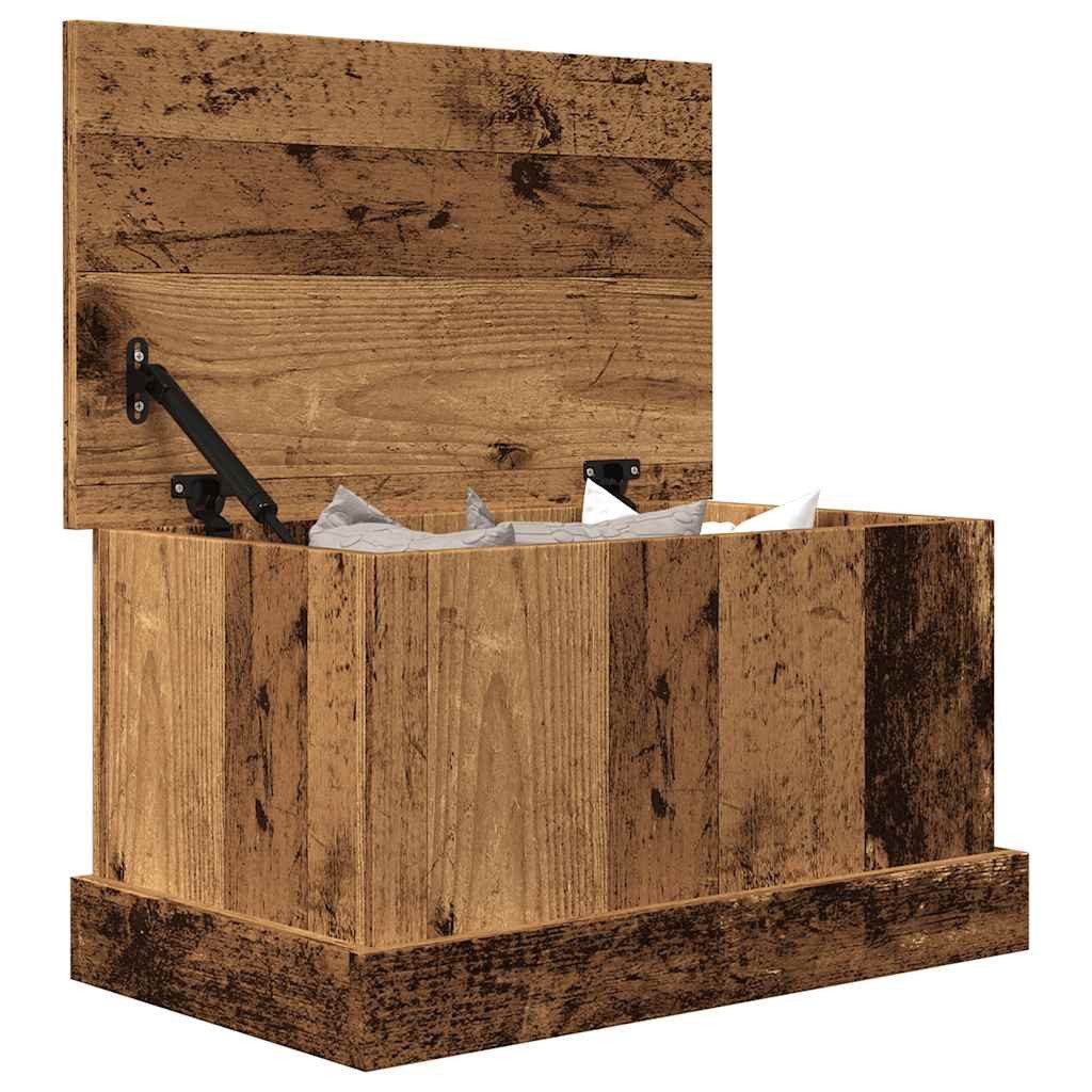 vidaXL Truhe Altholz-Optik Spielzeugtruhe Truhe Aufbewahrungstruhe Holztruhe Box 50