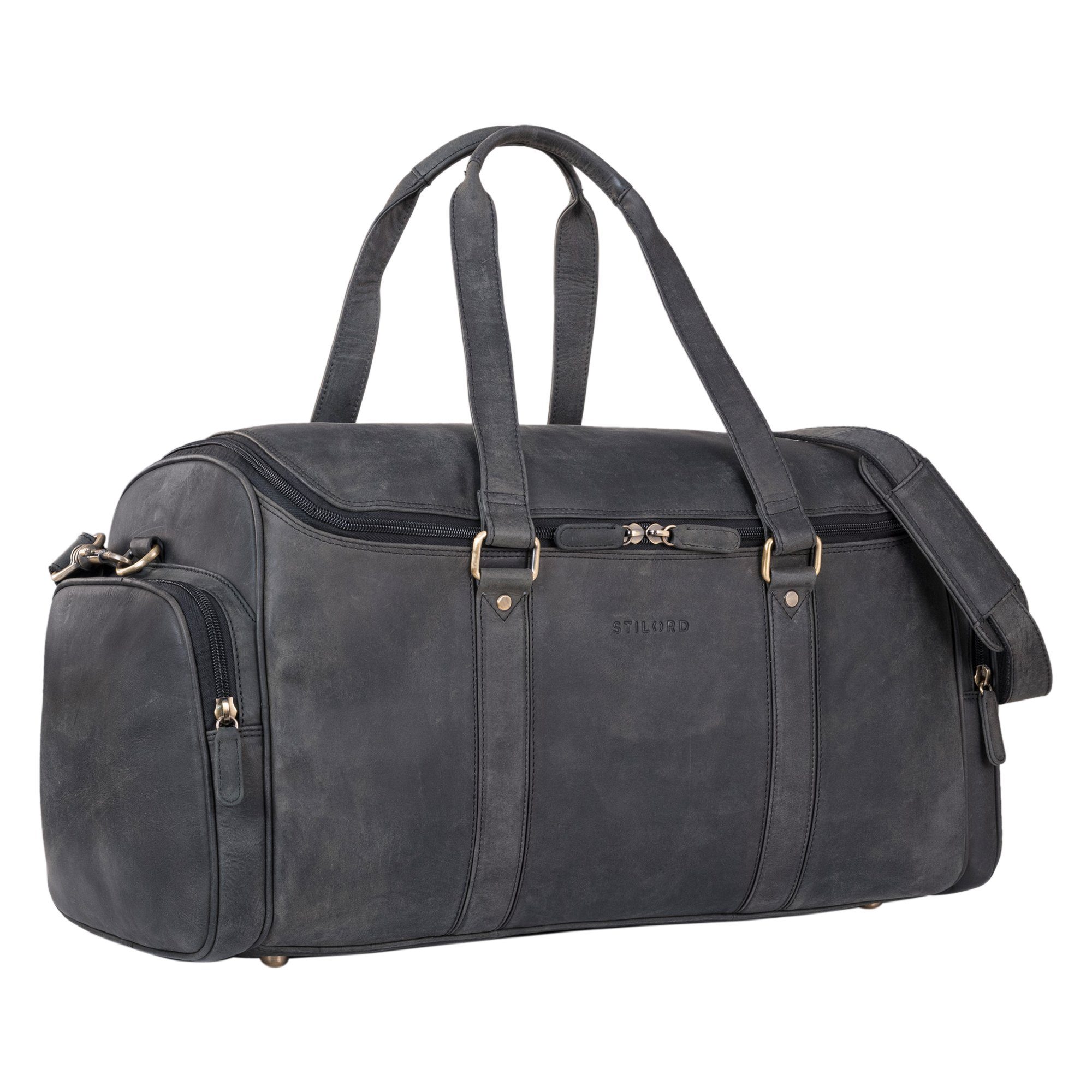 STILORD Weekender "Myles" Vintage Weekender Reisetasche Herren Leder zum Umhängen