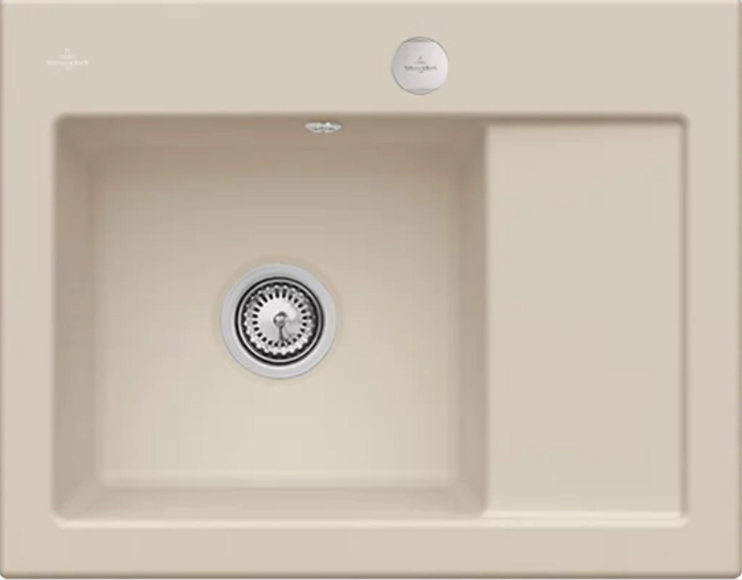 Villeroy & Boch Küchenspüle 3312 02 AM, Rechteckig, 65/22 cm, Subway Compact Serie, Becken links und rechts möglich
