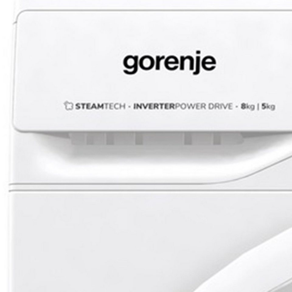 GORENJE Waschtrockner W3D2A854ADPS/DE, 8,00 kg, 5,00 kg, 1400 U/min, 15  Programme, AquaStop, Kindersicherung