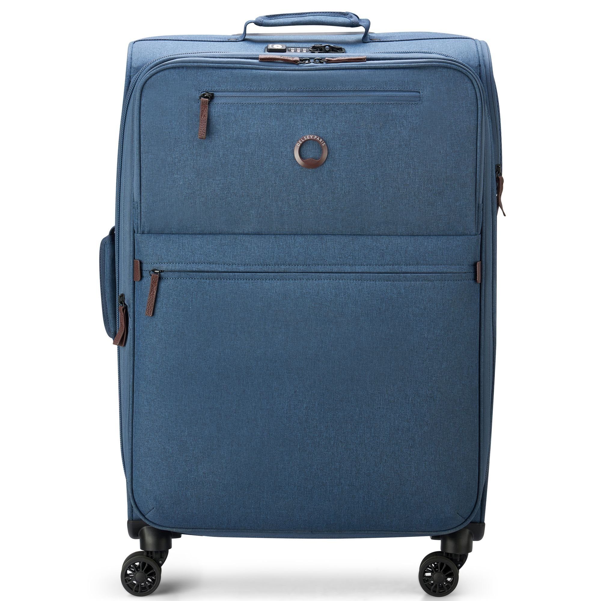 Delsey Weichgepäck-Trolley Maubert 2.0, 4 Rollen, Polyester blau