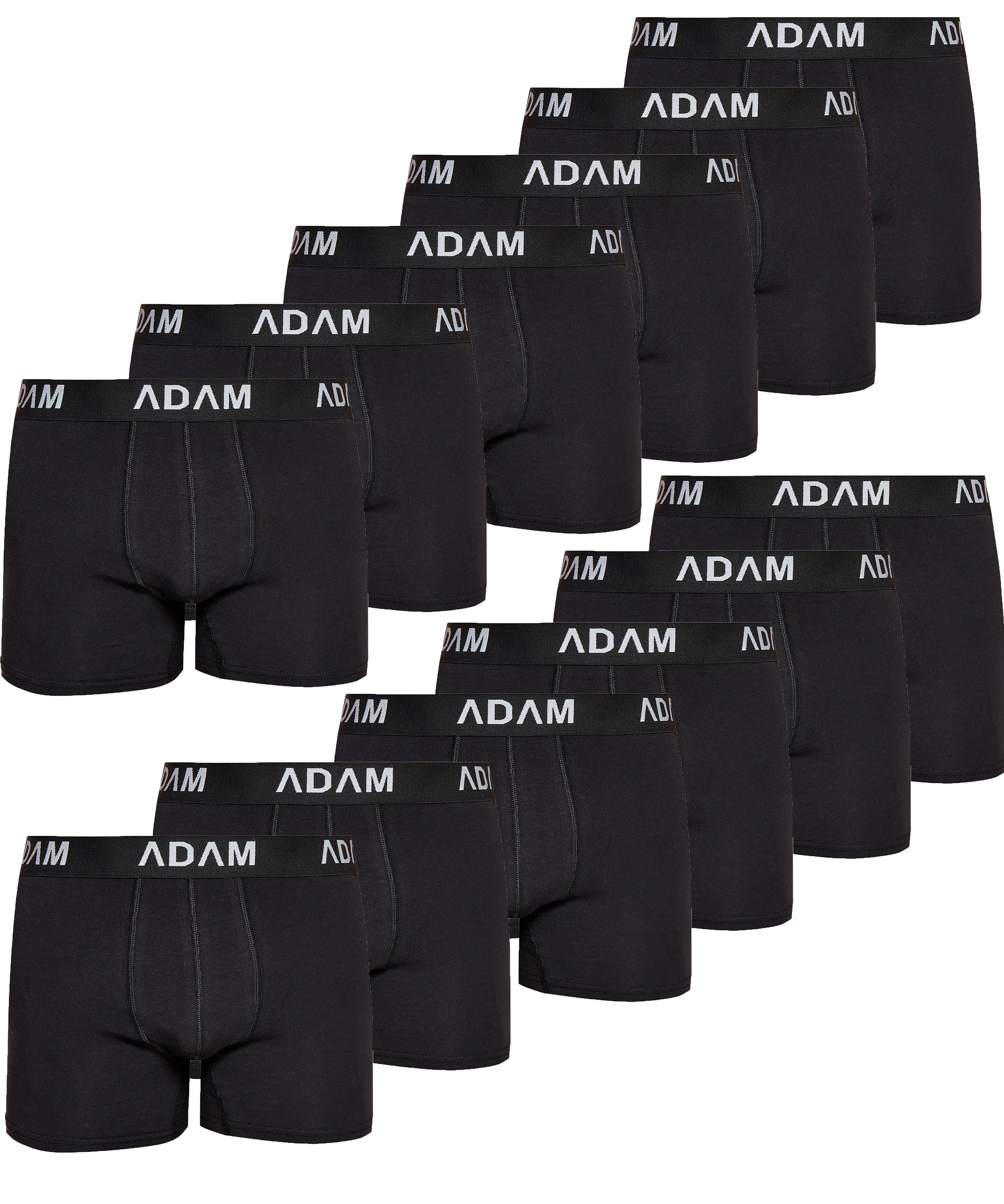 ADAM JEANS Boxershorts Boxer-1 (12-St., 6er Set, 8er Set, 10er Set, 12er Set) Boxershorts Herren Boxer Shorts Männer Unterhosen Trunks Underwear 12er Set Box-A