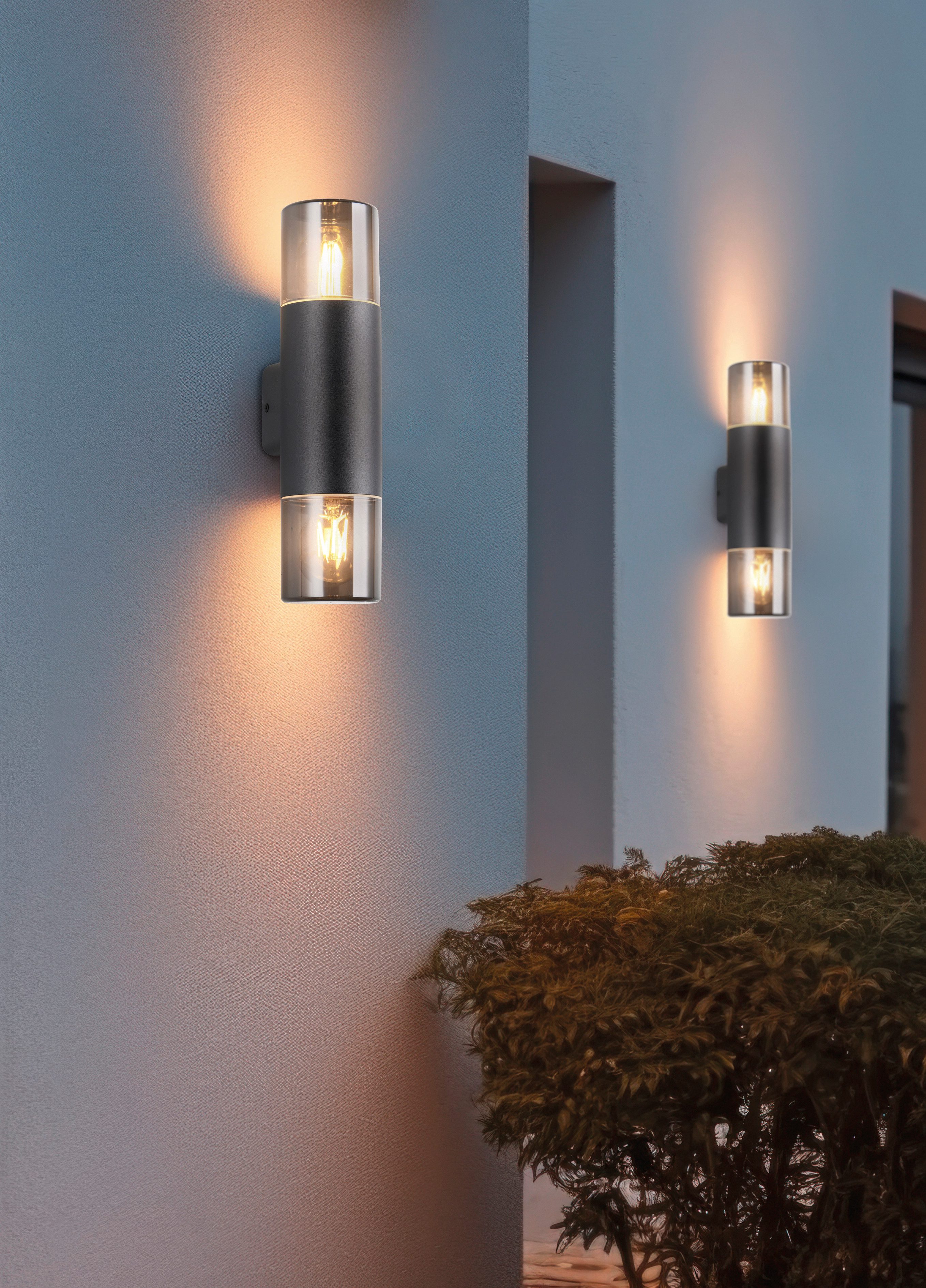 TRIO Leuchten Außen-Wandleuchte HOOSIC, Outdoor Wandlampe exkl 1x E27 max 28W, Hauswand-Leuchte, Leuchtmittel wechselbar, warmweiß - kaltweiß, Garten Wandleucht – Bild 2 von 5