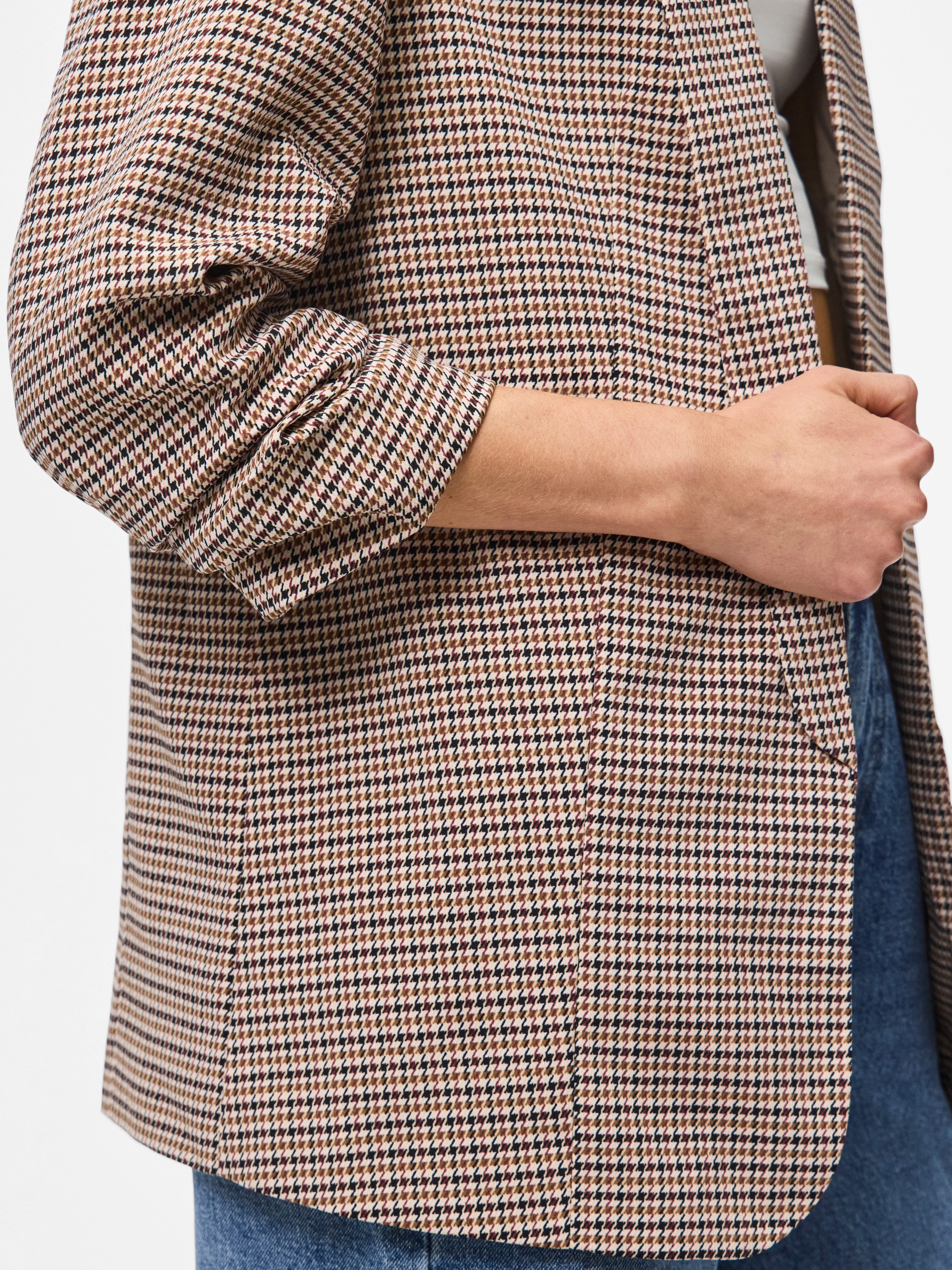 pieces Blusenblazer PCBOSELLA 3/4 PRINTED BLAZER NOOS mit 3/4 Ärmel