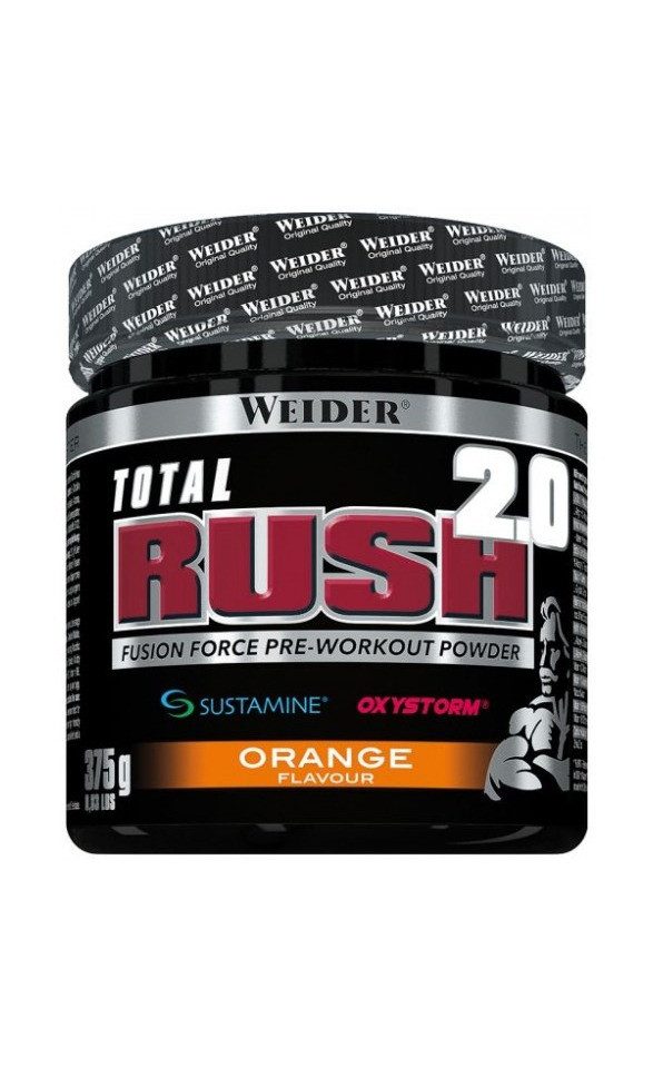 WEIDER Total Rush 2 0 Booster 375g - Orange Pulver, 0.375 g, Pulver