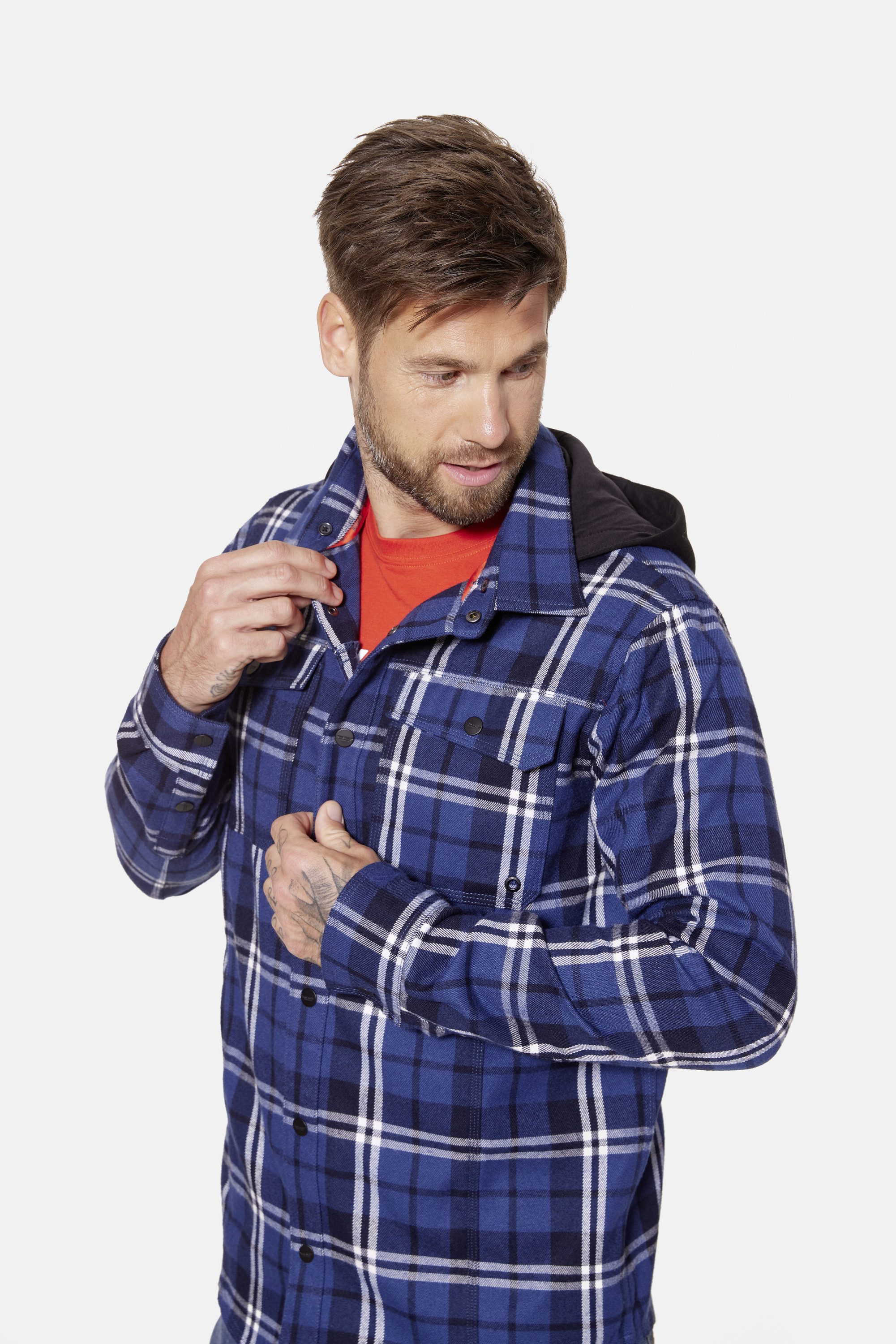 HERO by John Medoox Kapuzenhemd Overshirt günstig online kaufen