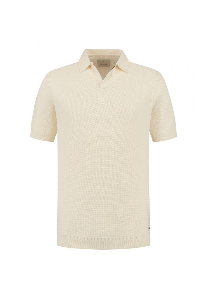Dstrezzed Strickpullover DS_Kostas Polo Offwhite