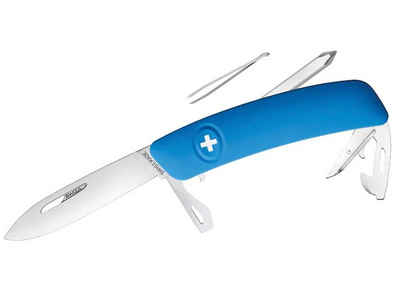 SWIZA Taschenmesser SWIZA Schweizer Messer D04, Stahl 440, Klingensperre, blaue Anti-Ruts