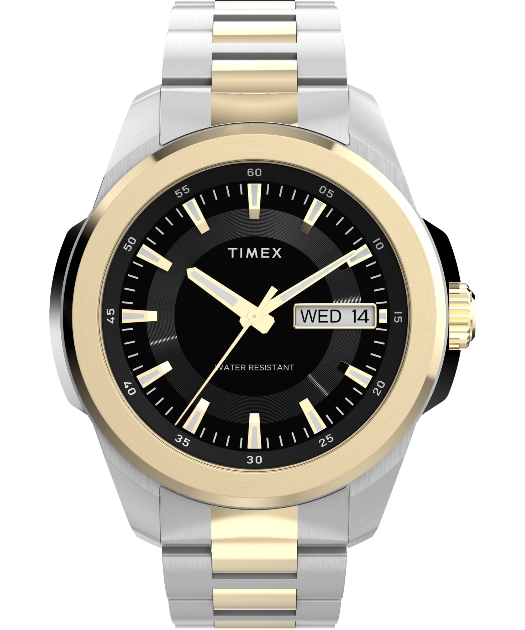 Timex Quarzuhr ESSEX TW2Y35300AJ, Armbanduhr, Damenuhr, Edelstahlarmband, Datum, Leuchtzeiger