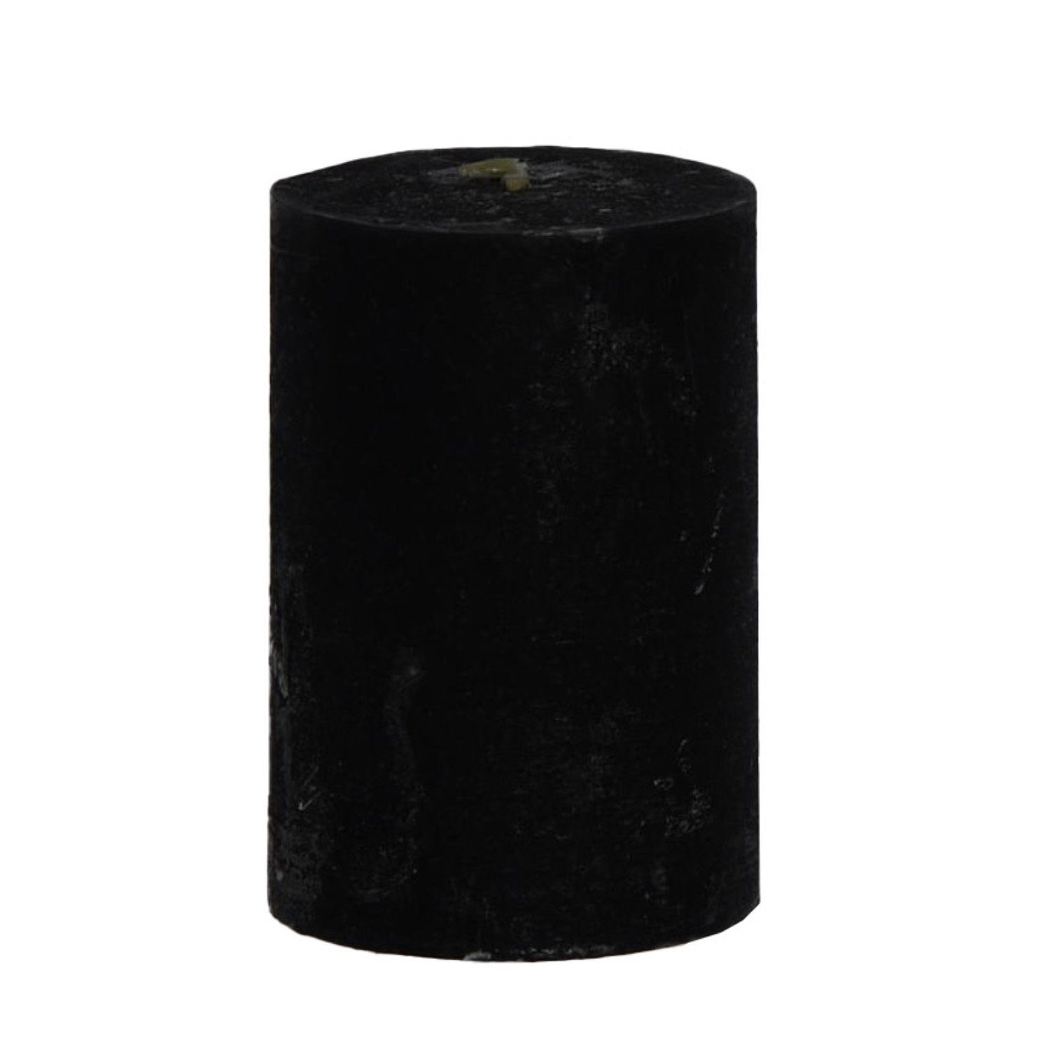 B&S Stumpenkerze Kerze durchgefärbt schwarz 8 x Ø 6 cm