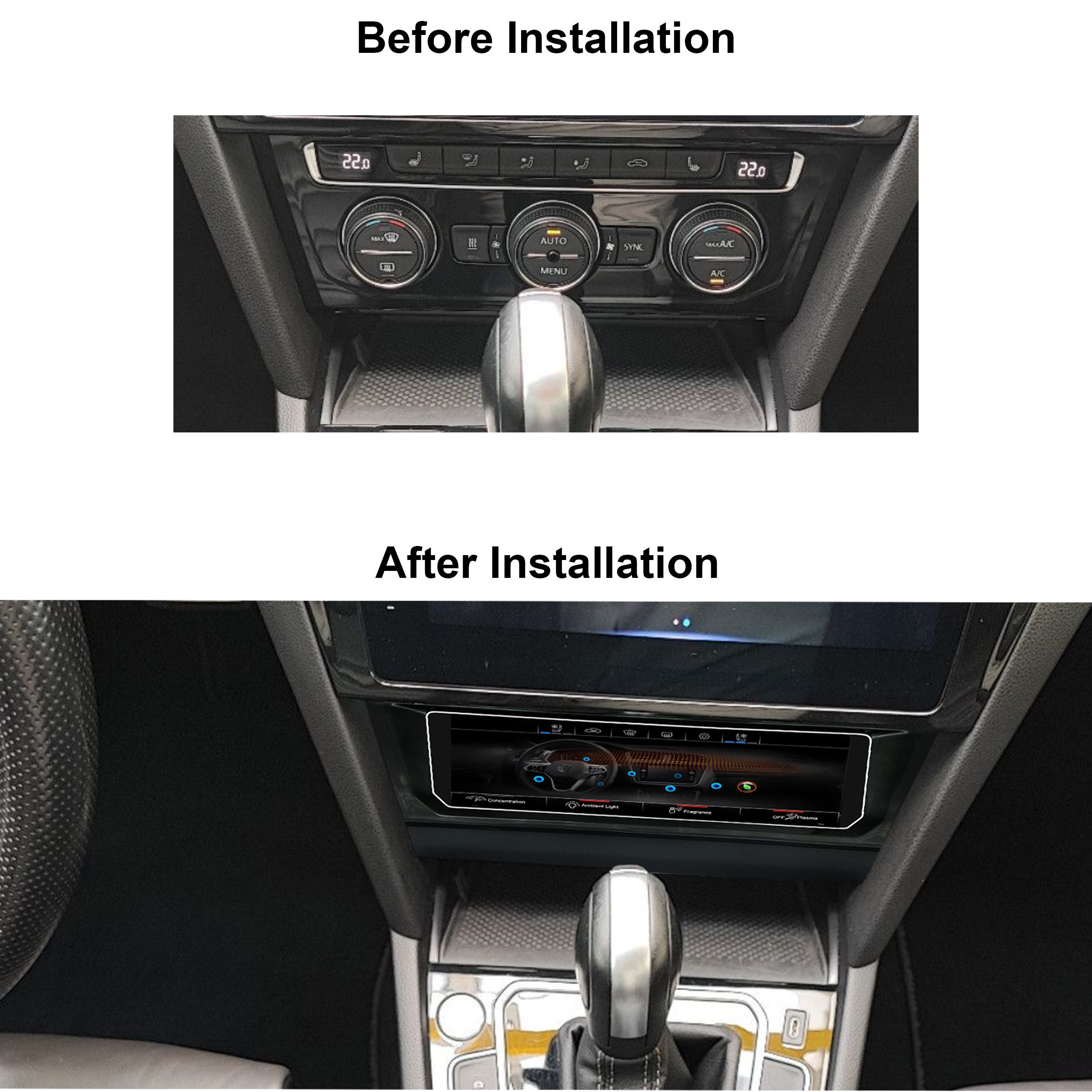 TAFFIO Für VW Passat B8 3G 6.9" Touch Digital Klimabedienteil Kontrollpanel Auto-Adapter