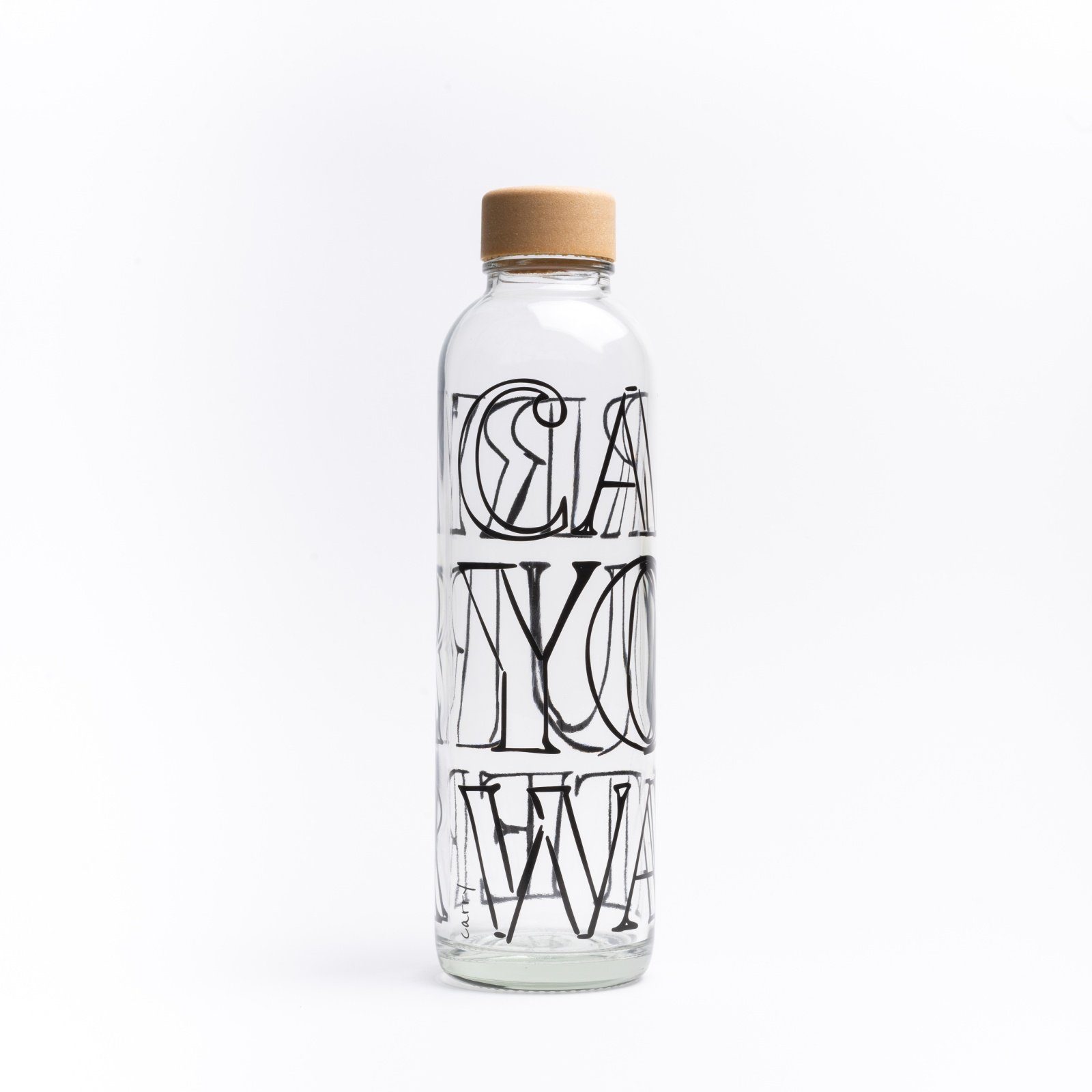 yogabox Trinkflasche CARRY 0.7 l CARRY YOUR WATER GLAS, Regional produziert