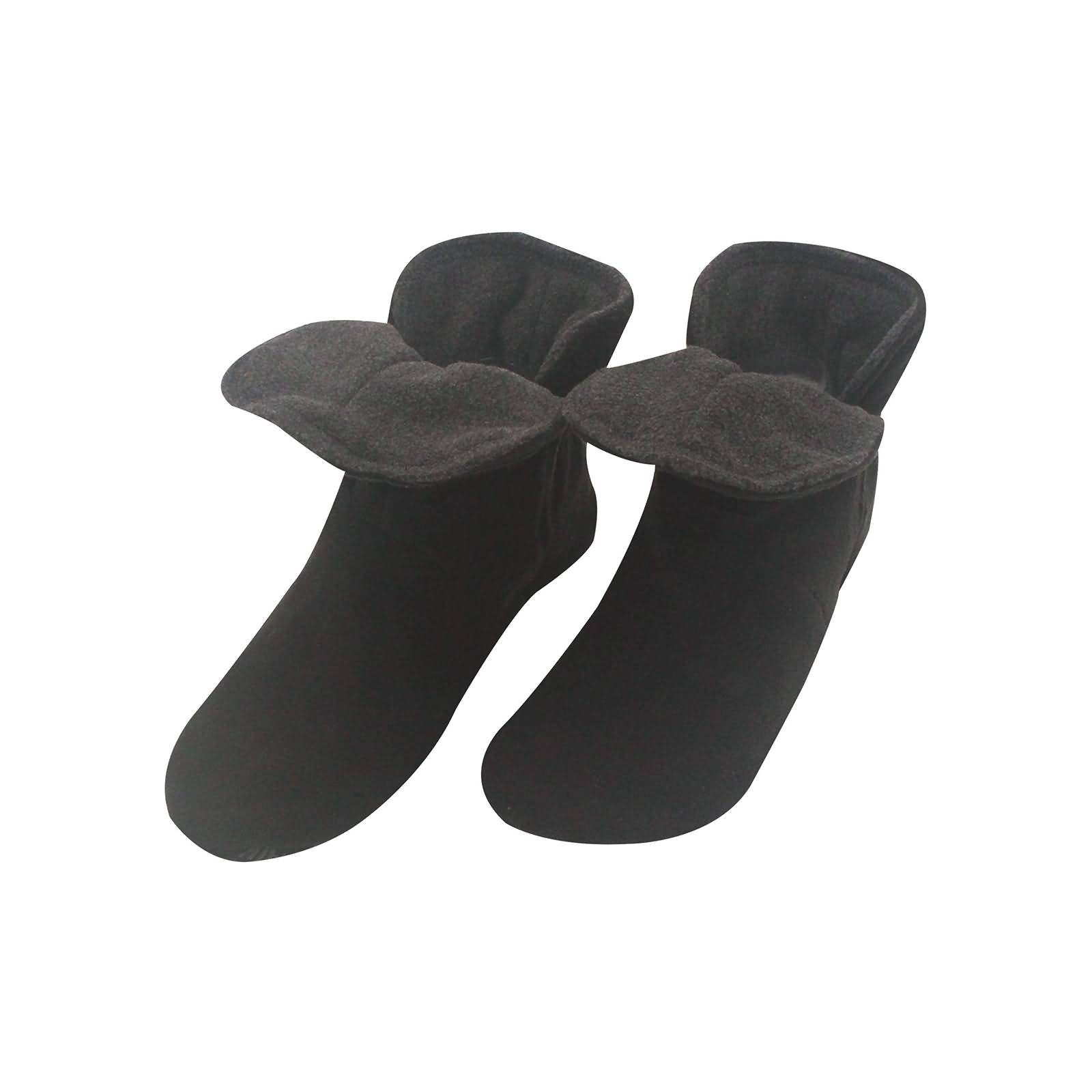 RAIKOU Hausstiefel Hüttenschuhe Stoppersocken für Damen Herren und Kinder  Hausschuh (aus Miro Fleece Super Flauschige) mit ABS und Rutschfester Sohle