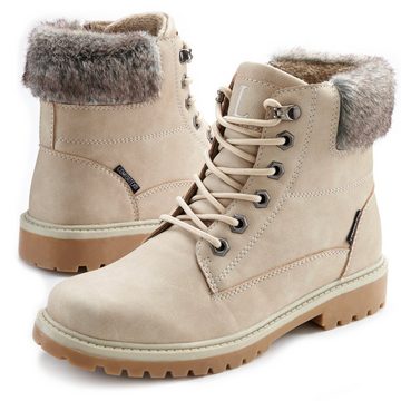 LASCANA Stiefelette wind- & wasserabweisend, Winterboots zum Schnüren, Outdoorstiefel