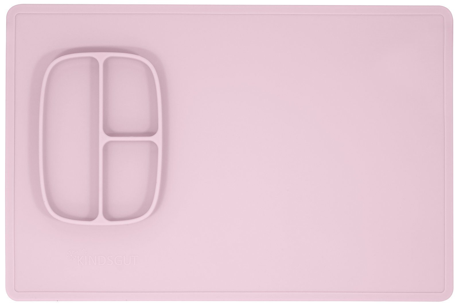 KINDSGUT Spielmatte, Mal- & Bastelunterlage, zartrosa, Silikon, geprüft, BPA-frei