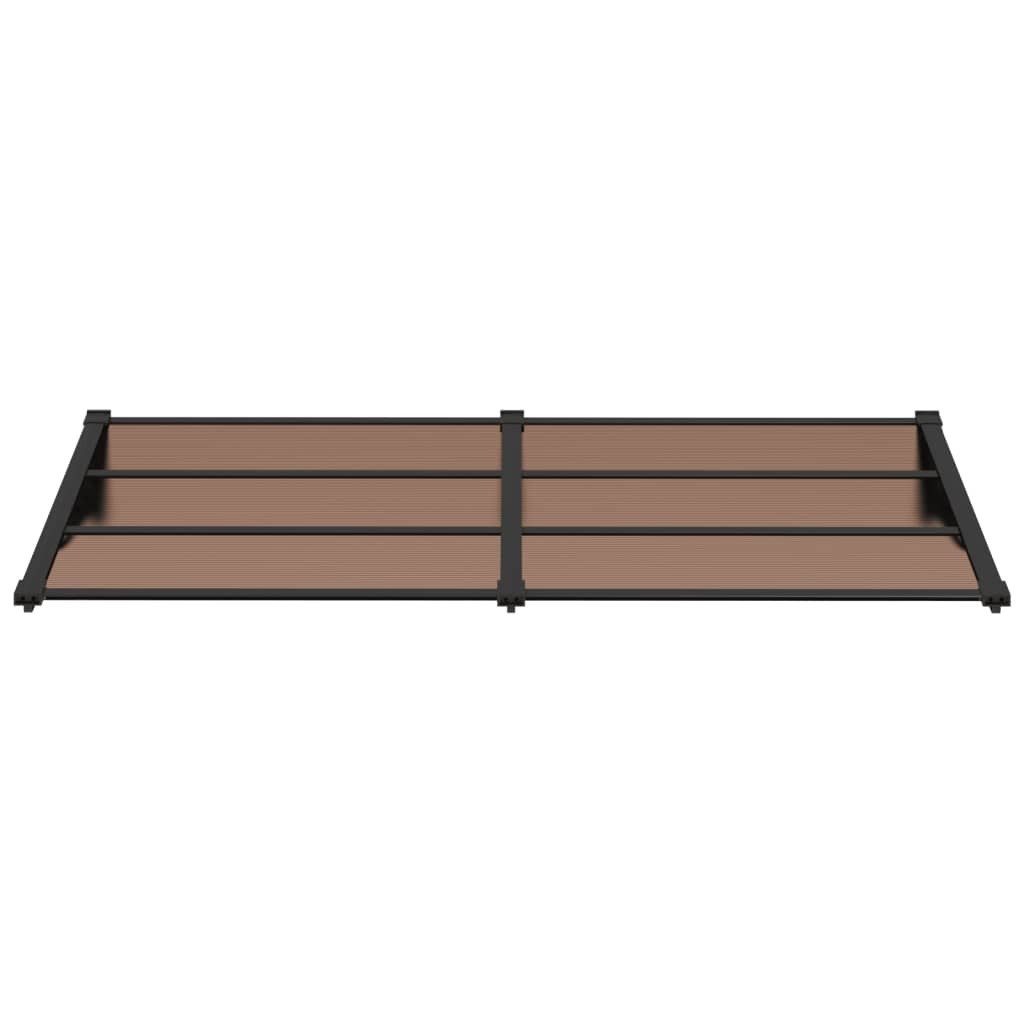 vidaXL Markise Türvordach Schwarz 199x90 cm Polycarbonat (1-St)