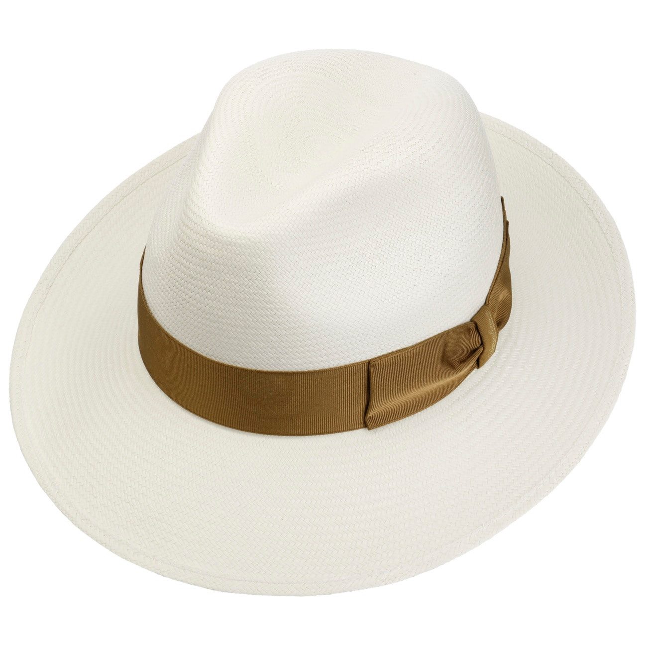 Borsalino Sonnenhut (1-St) Panamahut mit Ripsband, Made in Italy