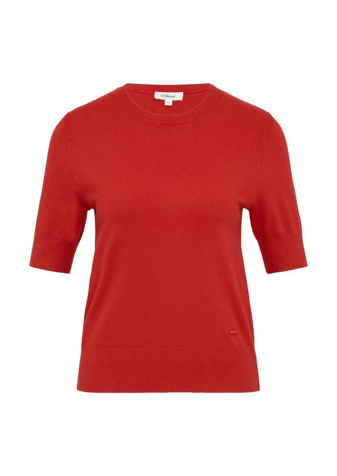 s.Oliver Strickpullover - Weicher Damen Kurzarm-Strickpullover günstig online kaufen