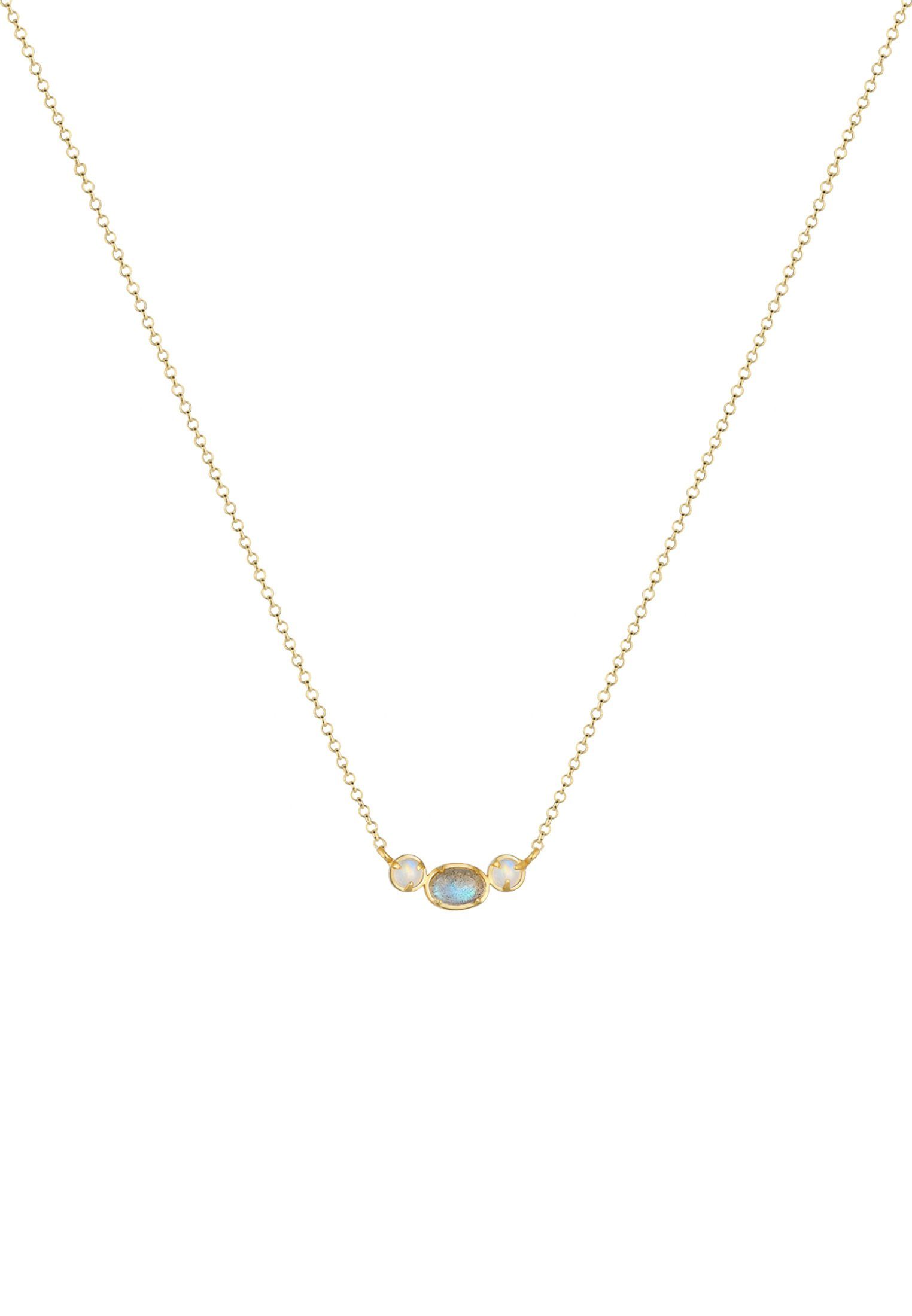 Elli Premium Kette mit Anhänger Mondstein günstig online kaufen