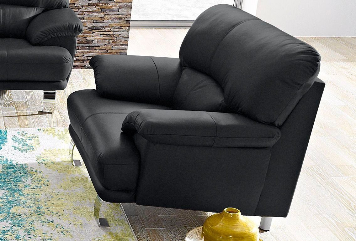 TRENDMANUFAKTUR Sessel "Cecilia, Loungesessel im italienischen Design, hohe günstig online kaufen