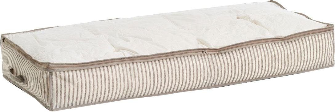 Zeller Present Aufbewahrungstasche Stripes (2-tlg), Vlies, beige