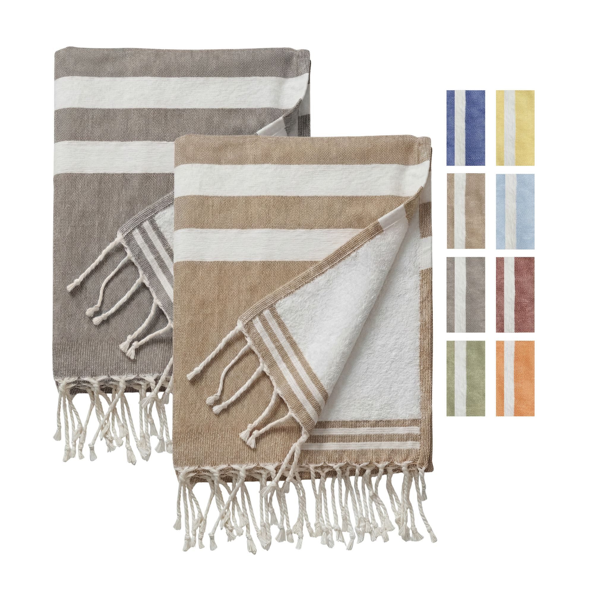furora HOLIDAY Badetuch Saunahandtuch 100x200 cm Frottier - Badetuch XXL Strandhandtuch Groß, Frottee und Badetuch zugleich aus 100% Baumwolle in brillanten Farben