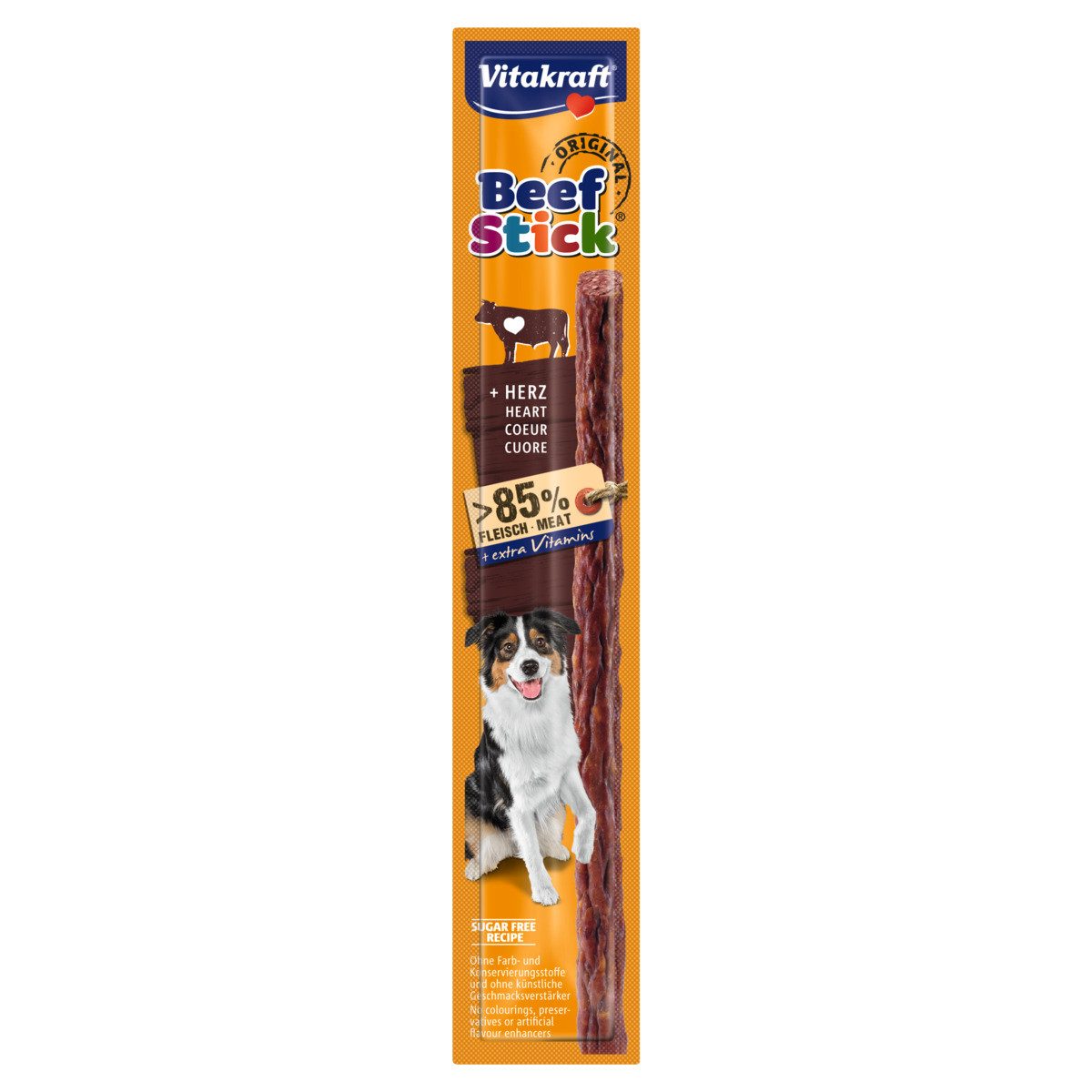 Vitakraft Beef Stick Original Herz 12 g, für: Hund