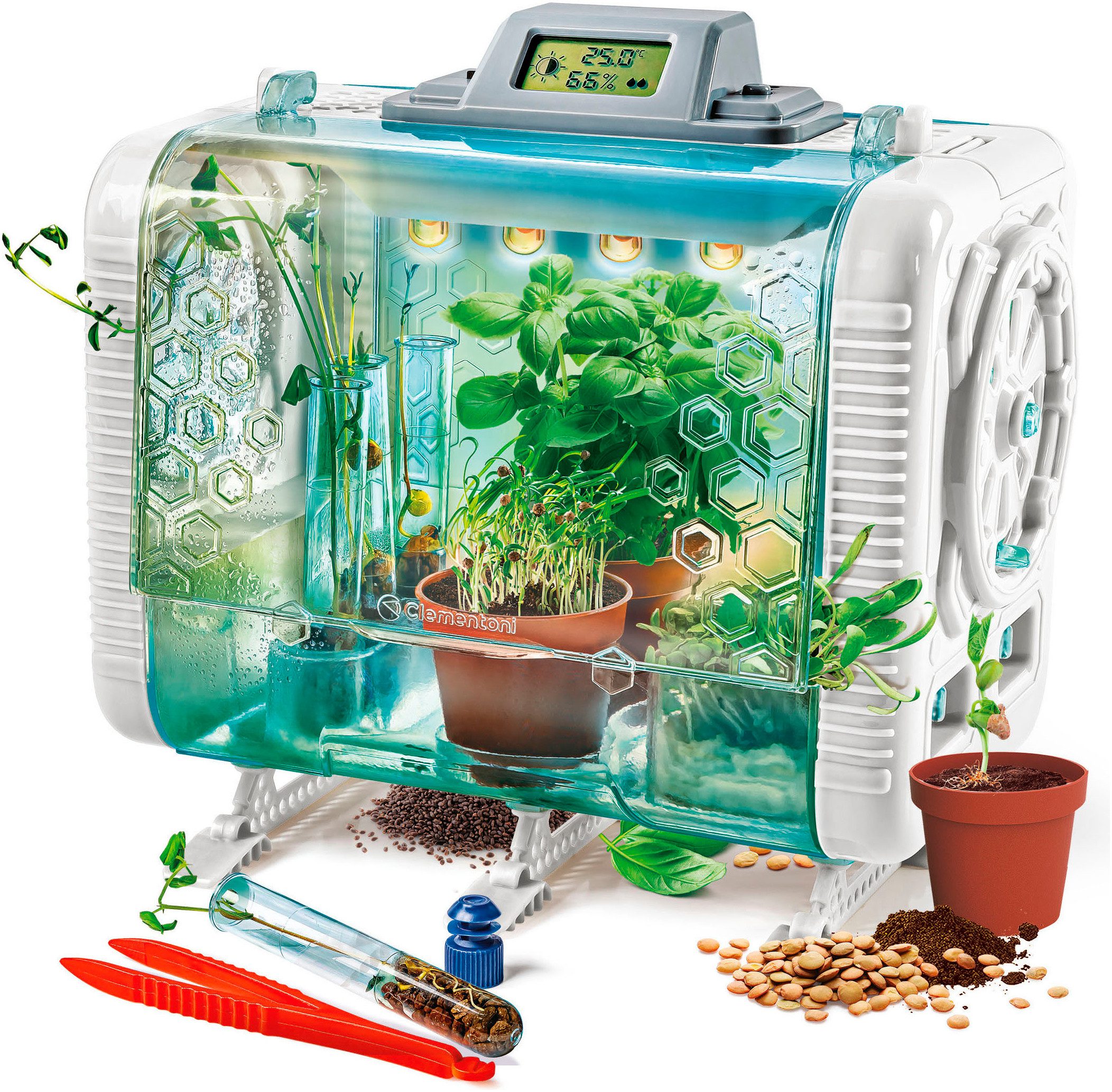 Clementoni® Experimentierkasten Galileo Lab, High Tech Gewächshaus günstig online kaufen