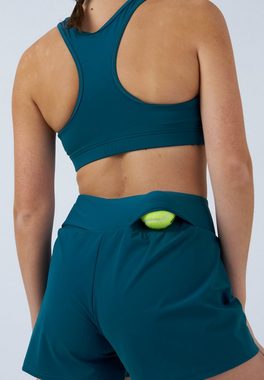 SPORTKIND Funktionsshorts Advantage Tennis Shorts mit Ballhalter Mädchen & Damen petrol grün