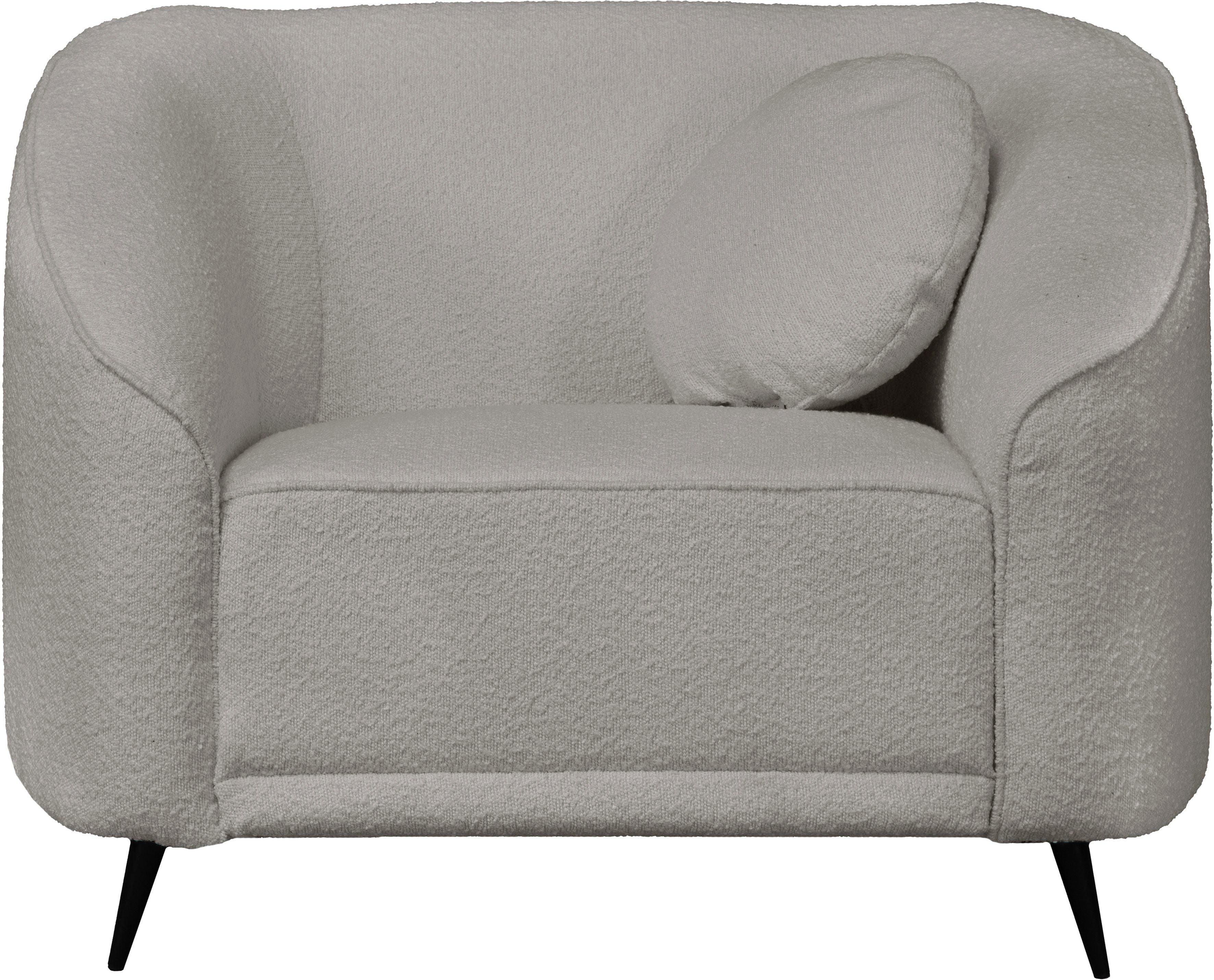 Home affaire Sessel Ashly, in 3 Bezugsvarianten, Bouclé, Samtoptik und Struktur weich.